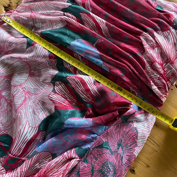 Hutch Julietta Strapless Chiffon Side-Slit Column Gown Size 10 Anthropologie - Picture 11 of 13